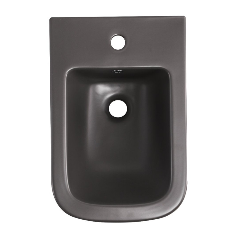Біде підвісне Qtap Tern 520x350x330 мм, Anthracite QT17551303GAN