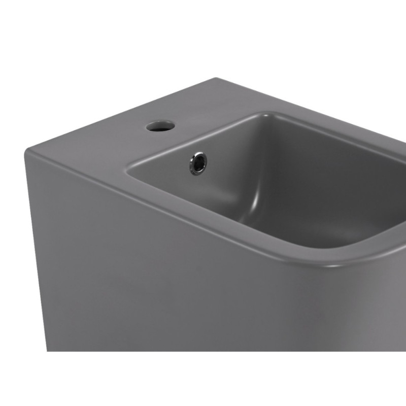 Біде підвісне  Qtap Tern 520x350x330 мм, Stone grey QT17551303GSG