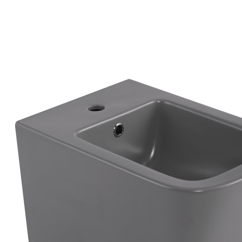 Біде підвісне  Qtap Tern 520x350x330 мм, Stone grey QT17551303GSG