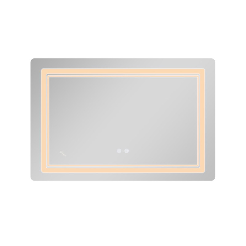 Зеркало Qtap Cardinal (CA2) 800х600 с LED-подсветкой Touch, с антизапотеванием, с диммером, рег. темп. цвета (3000-6500K) Reverse QT0478C806048457