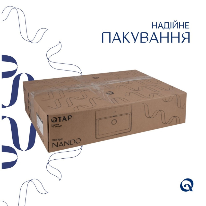 Раковина Qtap Nando LT 610х420х140 White QT12116146W