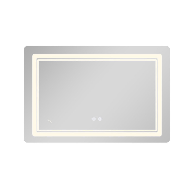 Зеркало Qtap Cardinal (CA2) 800х600 с LED-подсветкой Touch, с антизапотеванием, с диммером, рег. темп. цвета (3000-6500K) Reverse QT0478C806048457