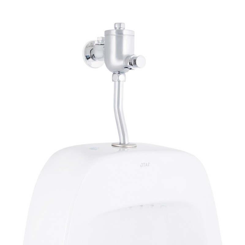 Писсуар подвесной Qtap Crow с краном-дозатором 390х330х660 White QT0588112HW