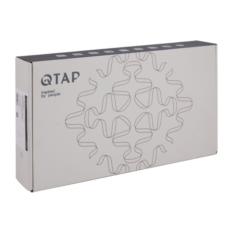 Змішувач для кухні Qtap Grand з підключенням для питної води QTGRA362CRW45668 Chrome/White