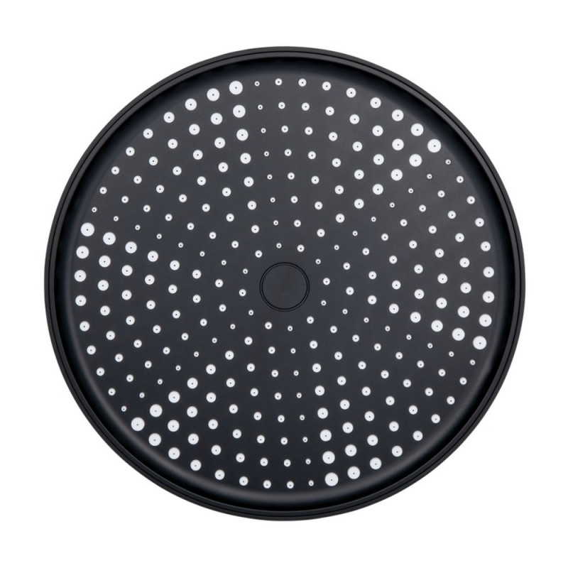 Лійка для верхнього душу Qtap Hlavova D 250 мм округла QTHLA107BLM45949 Black Matt
