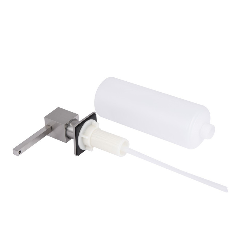 Дозатор для моющего средства Lidz LK117 квадратный Brushed Steel (LDLK117BRU46399)