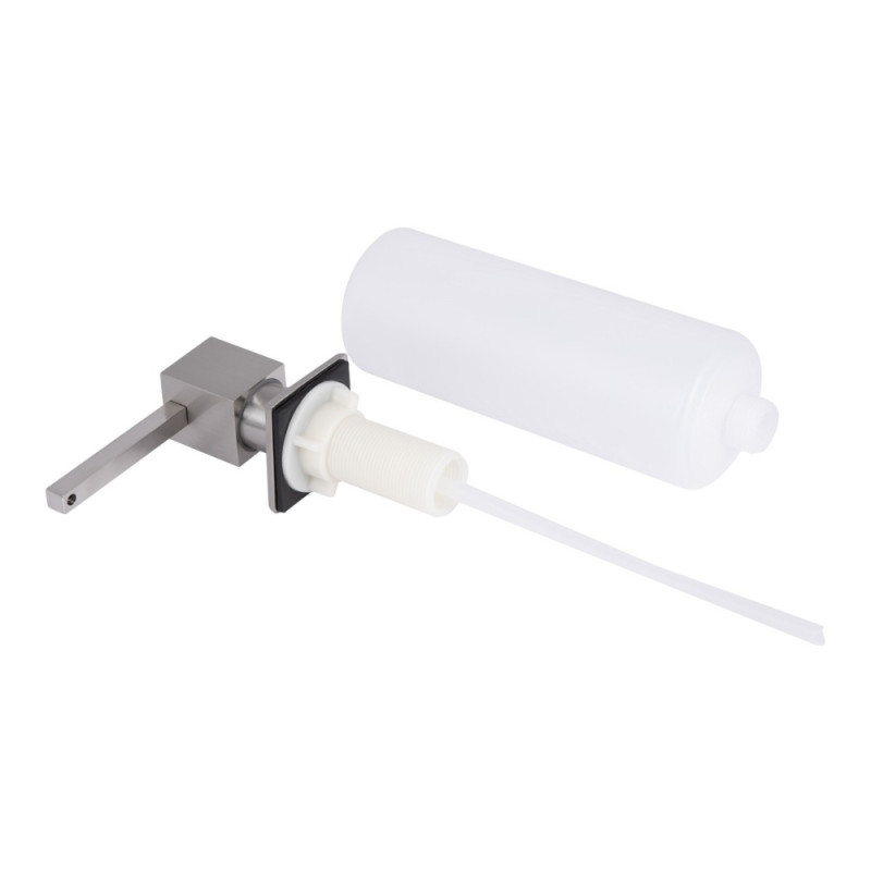 Дозатор для моющего средства Lidz LK117 квадратный Brushed Steel (LDLK117BRU46399)