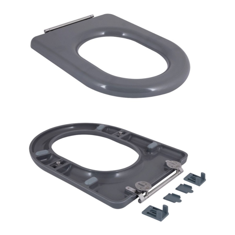 Унітаз підлоговий Qtap Freedom інклюзивний Rimless безобідковий з сидінням Soft-close WHITE QT22226098W