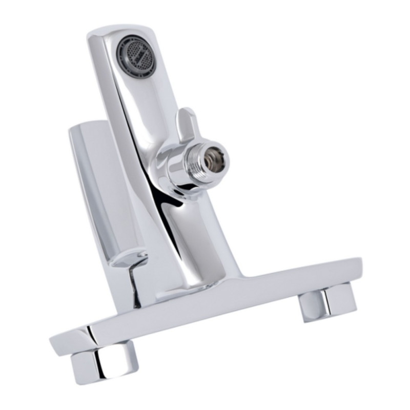 Змішувач для ванни Qtap Tern (c душевым гарнитуром) QTTER259CRM47586 Chrome