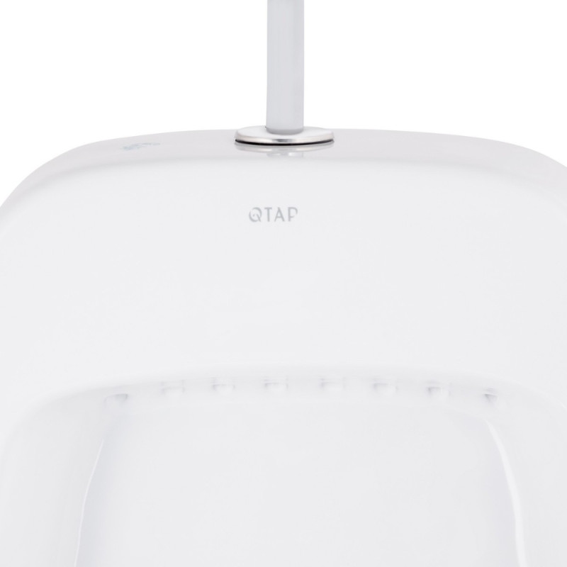 Писсуар подвесной Qtap Crow с краном-дозатором 390х330х660 White QT0588112HW