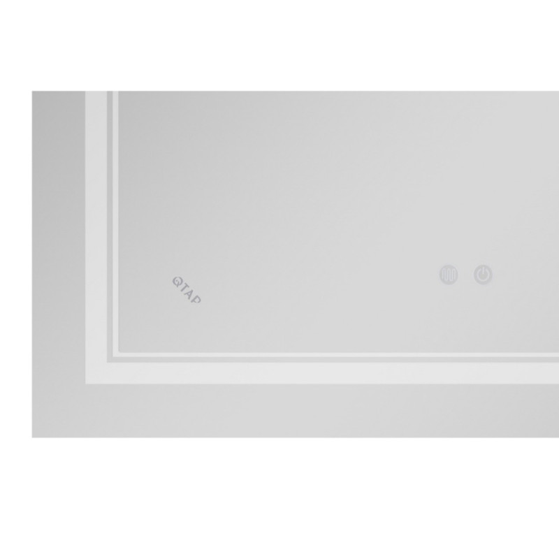Дзеркало Qtap Cardinal (CA1) 800х500 з LED-підсвічуванням Touch, з антизапотіванням, з димером, рег. темп. кольору (3000-6500K) Reverse QT0478C5080