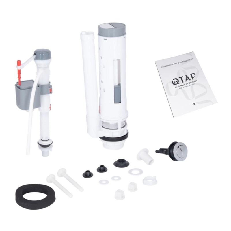 Унітаз підлоговий Qtap Vlasta Ultra Quiet безобідковий з сидінням Soft-close WHITE QT28228300W