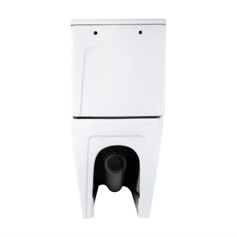 Унитаз напольный Qtap Grand Ultra Quiet безободковый с сиденьем Soft-close WHITE QT26228301W