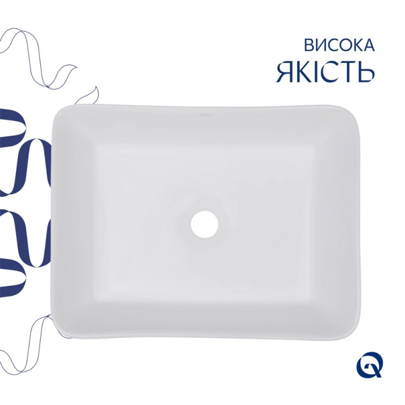 Раковина-чаша Qtap Tern 480х370х135 White QT17116069W