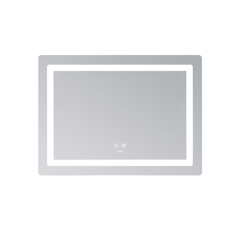 Зеркало Lidz Kubis (KU2) 700х500 с LED-подсветкой Touch, с антизапотеванием, с диммером, рег. яркости LD78LF90448486
