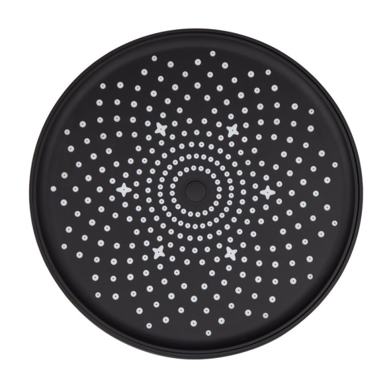 Лійка для верхнього душу Qtap Hlavova D 230 мм округла QTHLA107BLM45788 Black Matt