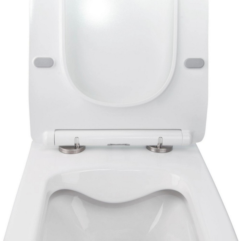 Готове рішення Qtap для ванної кімнати: підвісний унітаз Crow Rimless 520х360х290 + комплект інсталяції Nest 4 в 1 (кругла клавіша Black mat)