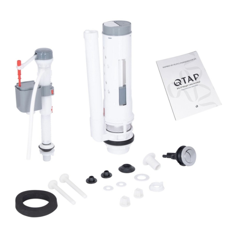 Унітаз підлоговий Qtap Grand Ultra Quiet безобідковий з сидінням Soft-close WHITE QT26228301W