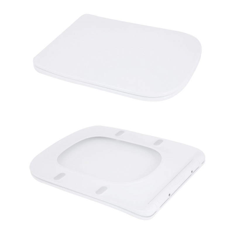 Унітаз підлоговий Qtap Stenava Rimless безобідковий з сидінням Soft-close WHITE QT27228303W