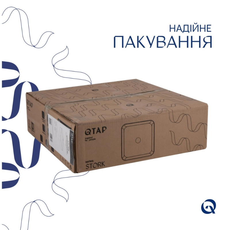 Раковина-чаша Qtap Stork 430x430x125 White QT15116137W