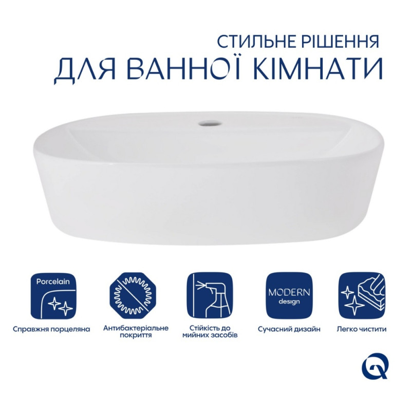 Раковина-чаша Qtap Scorpio 500x380x120 White QT14116533W
