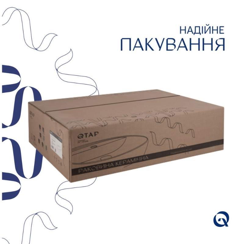 Раковина Qtap Cardinal 565х400х130 White QT0411K177WN
