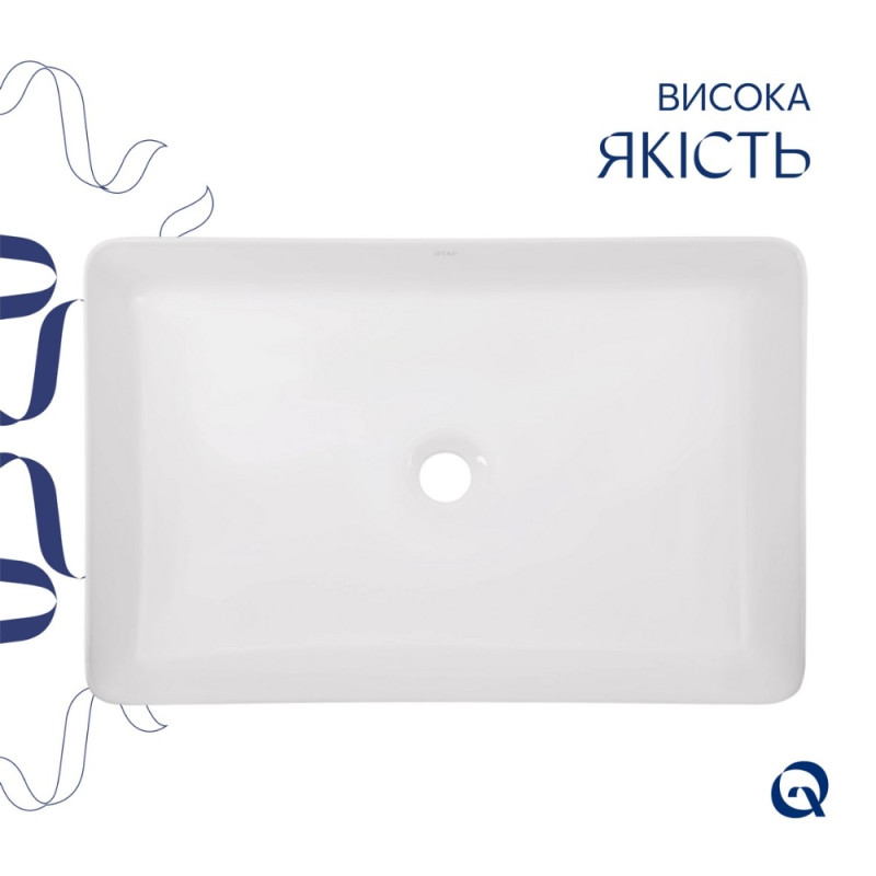 Раковина-чаша Qtap Tern 600x400x110 White QT171180841W
