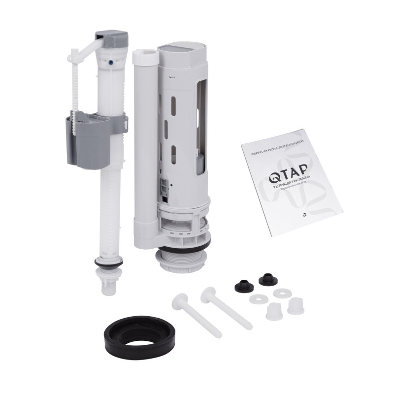 Унитаз-компакт Qtap Presto безободковый с сиденьем Soft-close QT24221217AW
