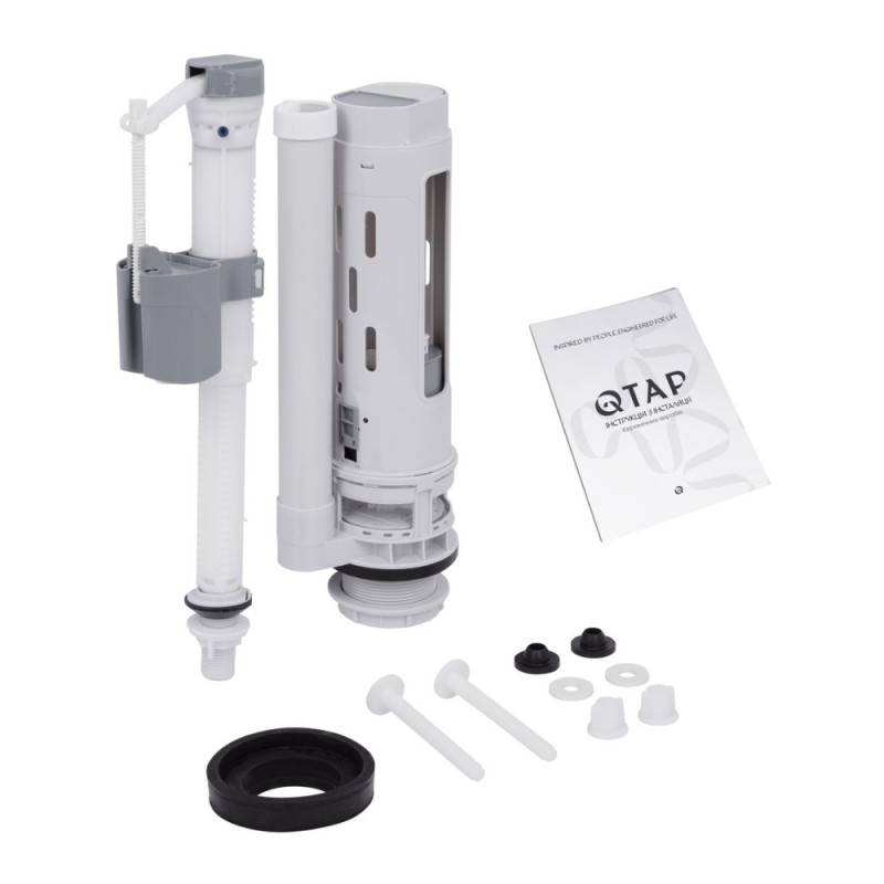 Унітаз-компакт Qtap Presto безобідковий з сідінням Soft-close QT24221217AW