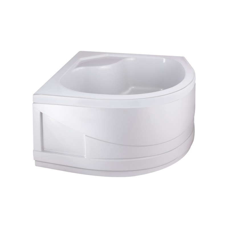 Душова кабіна Latwa SC80x80.SAT.HIGH.FR полукругла, скло Frost 4 мм + Душовий піддон KAPIELKA ST80x80x41, з панеллю Lidz
