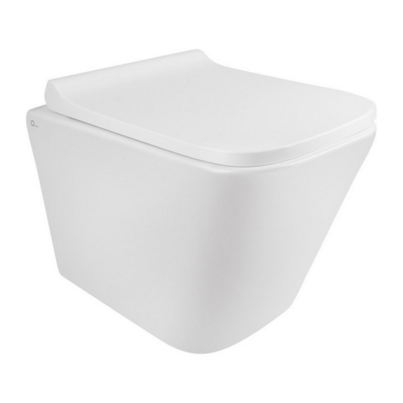 Готове рішення Qtap для ванної кімнати: підвісний унітаз Tern Rimless 490x340x350 + комплект інсталяції Nest 4 в 1 (кругла клавіша Satin)