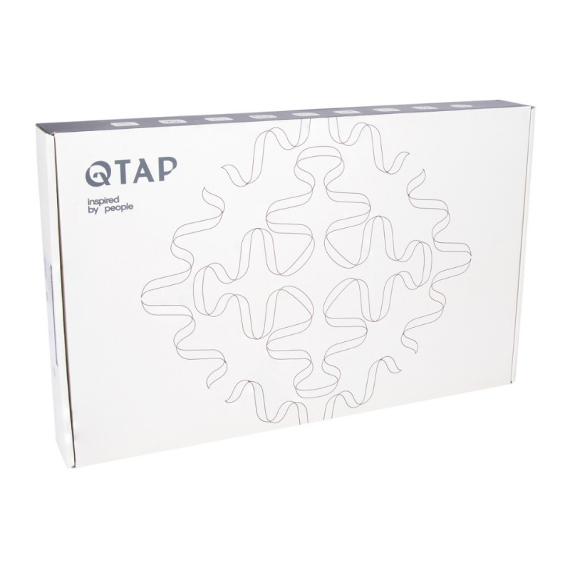 Змішувач для кухні Qtap Vlasta New з гнучким виливом з підключенням для питної води QTVLA364GMB45649 Gunmetal Black PVD