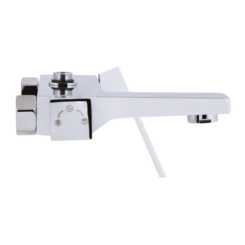Душова система універсальна Qtap Gemini на три споживача (з виливом) QTGEM111CRW45687 Chrome/White