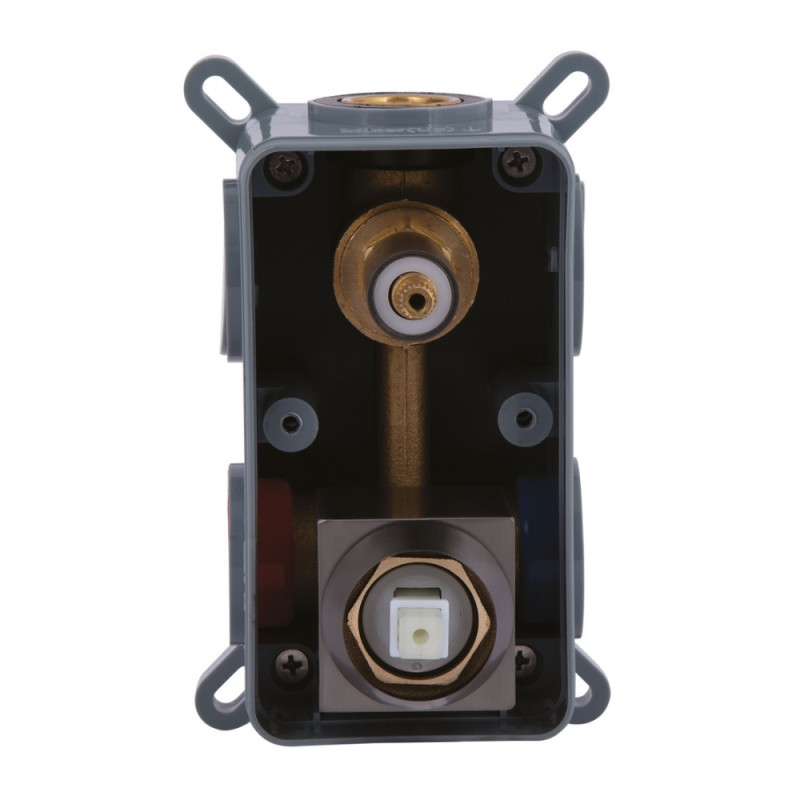 Душова система для душу Qtap Gemini прихованого монтажу на два споживача QTGEM113GMB45698 Gunmetal Black PVD