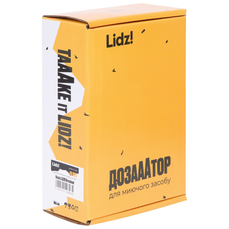 Дозатор для миючого засобу Lidz Acsis LA29 Brushed Steel, круглий LDACSLA29BRU49828