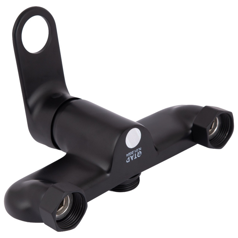 Душова система для душу Qtap Jay на два споживача QTJAY110BLM45550 Black Matt