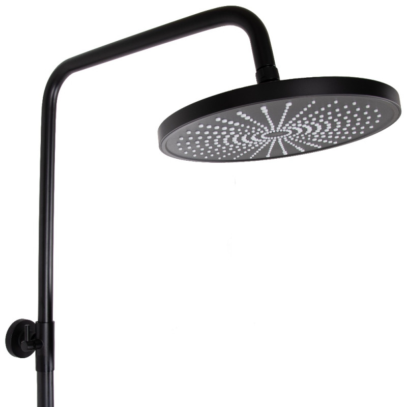 Душова система для душу Qtap Jay на два споживача QTJAY110BLM45550 Black Matt