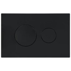 Клавиша смыва Qtap Standard 152x236x28 мм, Matt Black, круглая QTSTD164BLM49470