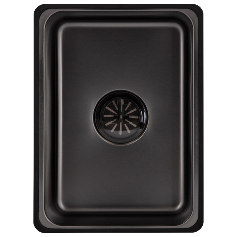 Мийка для кухні інтегрована Lidz Handmade H6845HB Decor Black PVD Honeycomb 3,0/1,0 мм LDH6845HDECBLM49445