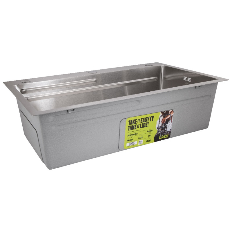 Мийка для кухні інтегрована Lidz Handmade H7545 Brushed Steel 3,0/1,0 мм LDH7545BRU49457