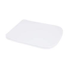 Сидіння для унітаза підлогового (Aries) 445×360×30 мм, White, з мікроліфтом? Slim Duroplast, Quick Release QT03228302W3 Qtap