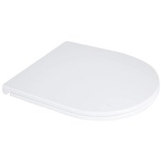 Сидіння для унітаза підлогового (Dove) 425×363×30 мм, White, з мікроліфтом, Slim Duroplast, Quick Release QT06228380BW3 Qtap
