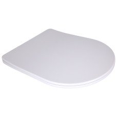 Сидіння для унітаза підлогового (Grand) 560×363×30 мм, White, з мікроліфтом, Slim Duroplast, Quick Release QT26228301W3 Qtap