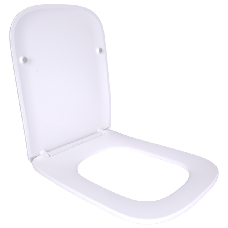 Qtap Сиденье для унитаза напольного (Stenava) 435×345×30 мм, White, с микролифтом, Slim Duroplast, Quick Release QT99SC8303W