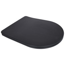 Сидіння для унітаза (Robin 660, Scorpio 520,660) 460x362x50 мм, Matt Black, з мікроліфтом, Slim Duroplast, Quick Release QTSC179MB47352 Qtap