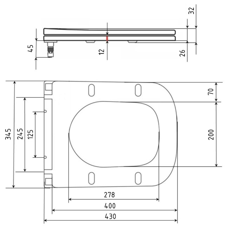 Сидіння для унітаза Qtap (Cardinal 620), White, з мікроліфтом Slim Duroplast, Quick Release QTSC179W50766