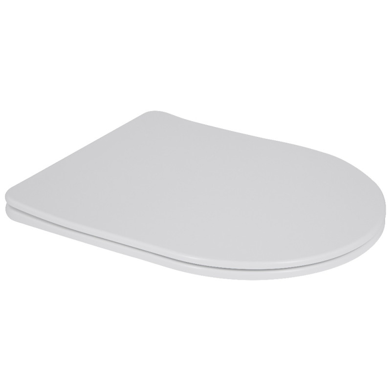 Сидіння для унітаза Qtap (Jay 490, Swan 490) з мікроліфтом Slim QT99SC6106W