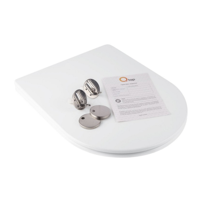 Сидіння для унітаза Qtap (Jay 520,640, Swan 520,640) з мікроліфтом Slim QT1699SC5176W