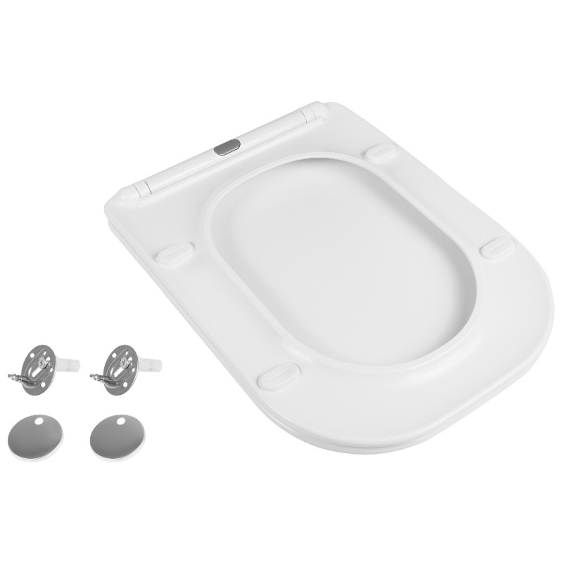 Сидіння для унітаза Qtap Nando з мікроліфтом Slim QT12991222AW