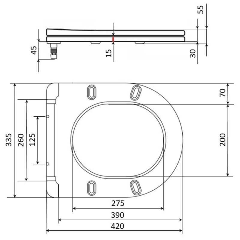 Сидіння для унітаза Qtap Presto з мікроліфтом Slim QT26991217AW